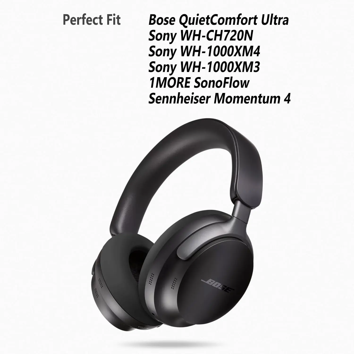 Bose Headphone Qc Ultra - Headphone pelindung telinga silikon, untuk Bose