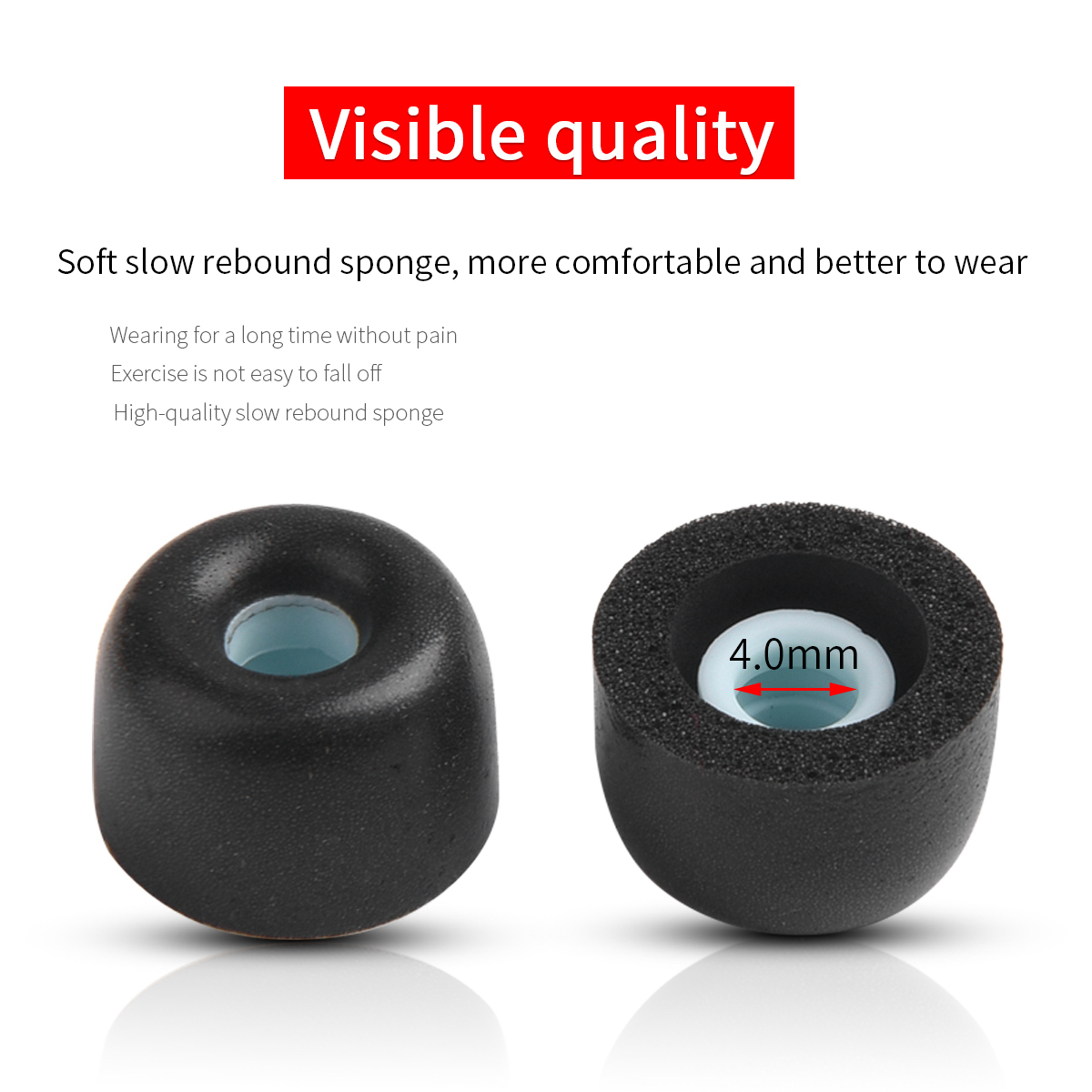 4 buah busa memori ujung telin - Anker Speaker Soundcore Boom 2 ulasan dan harga